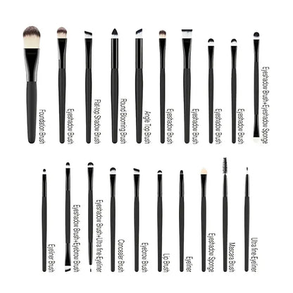 Aurvaa 20 Pcs Colorful Soft Makeup Brushes Set and Tools