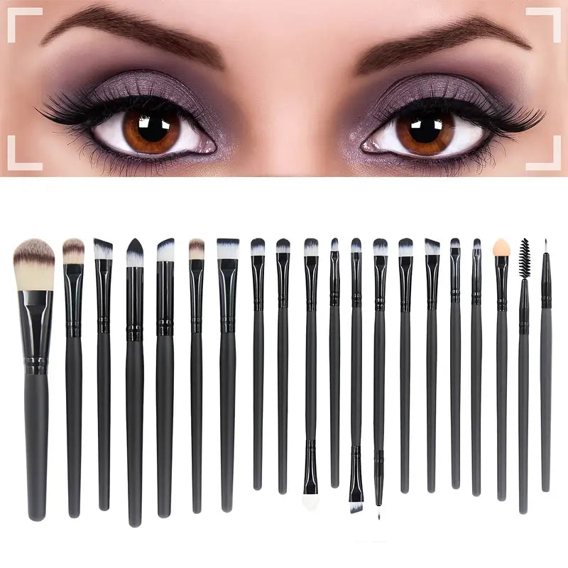 Aurvaa 20 Pcs Colorful Soft Makeup Brushes Set and Tools