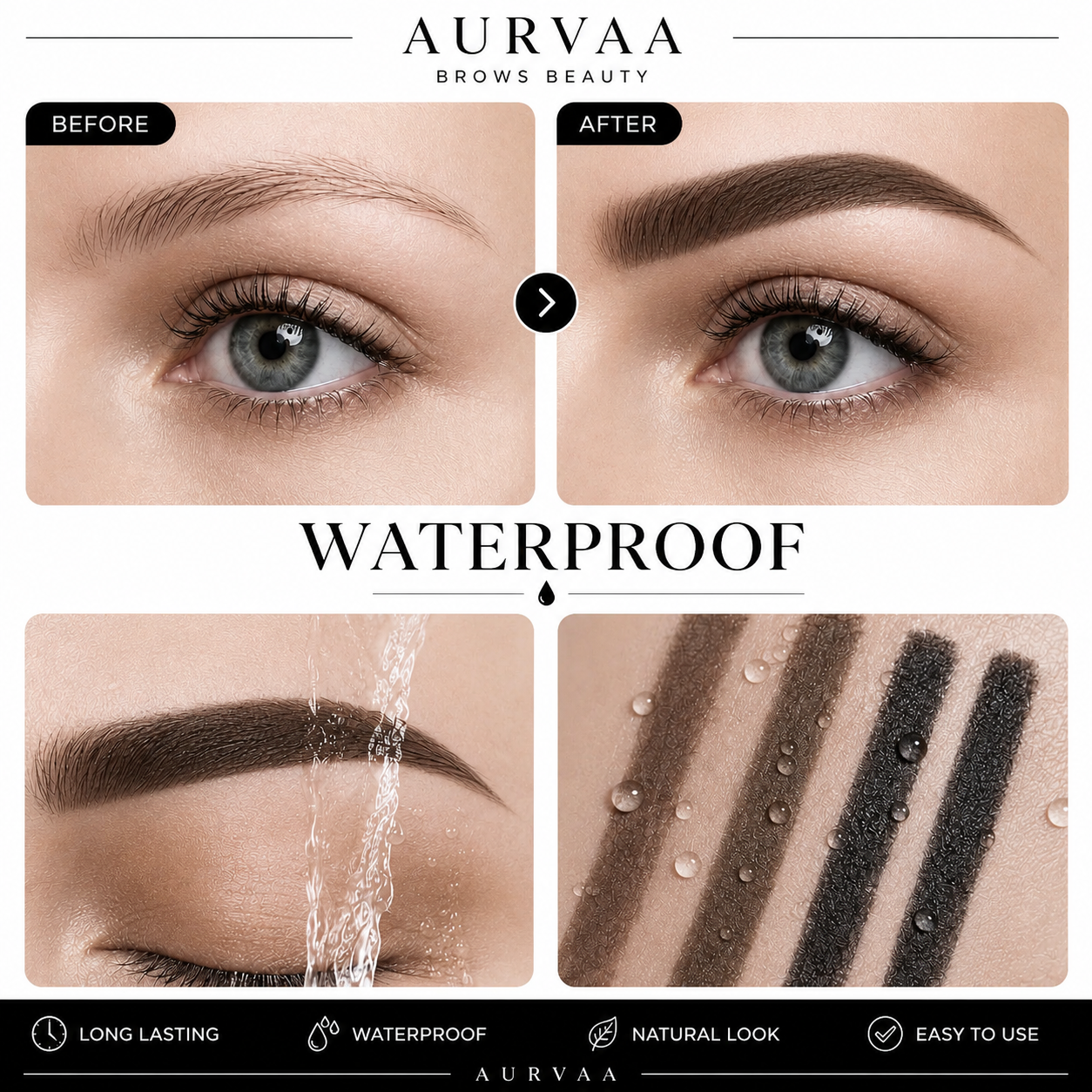 Aurvaa Perfect 5sec Eye-Brow Stamp Kit