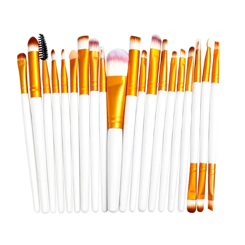 Aurvaa 20 Pcs Colorful Soft Makeup Brushes Set and Tools