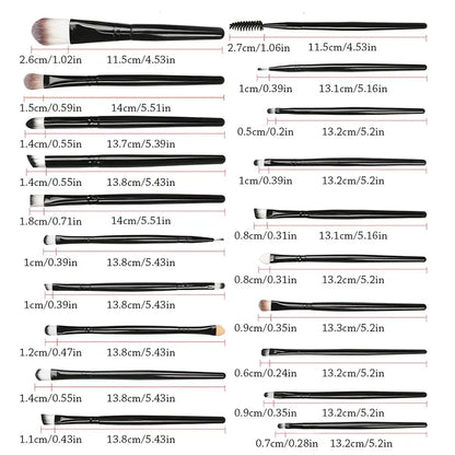 Aurvaa 20 Pcs Colorful Soft Makeup Brushes Set and Tools
