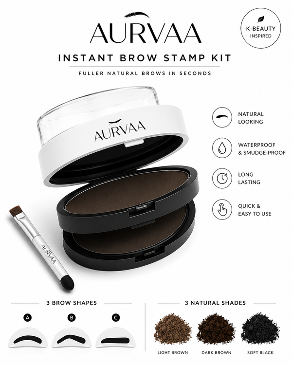 Aurvaa Perfect 5sec Eye-Brow Stamp Kit