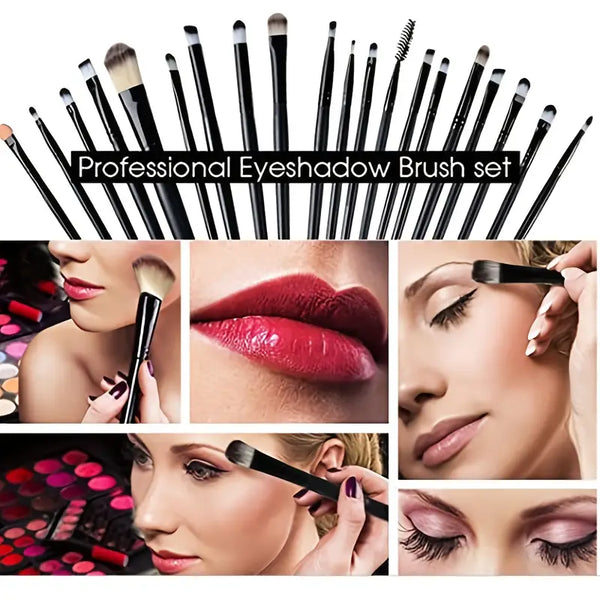 Aurvaa 20 Pcs Colorful Soft Makeup Brushes Set and Tools